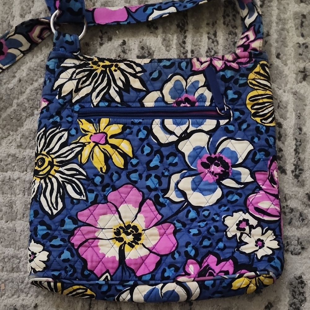 Vera Bradley Floral Crossbody Bag - Blue, Pink, Yellow - Picture 2 of 12